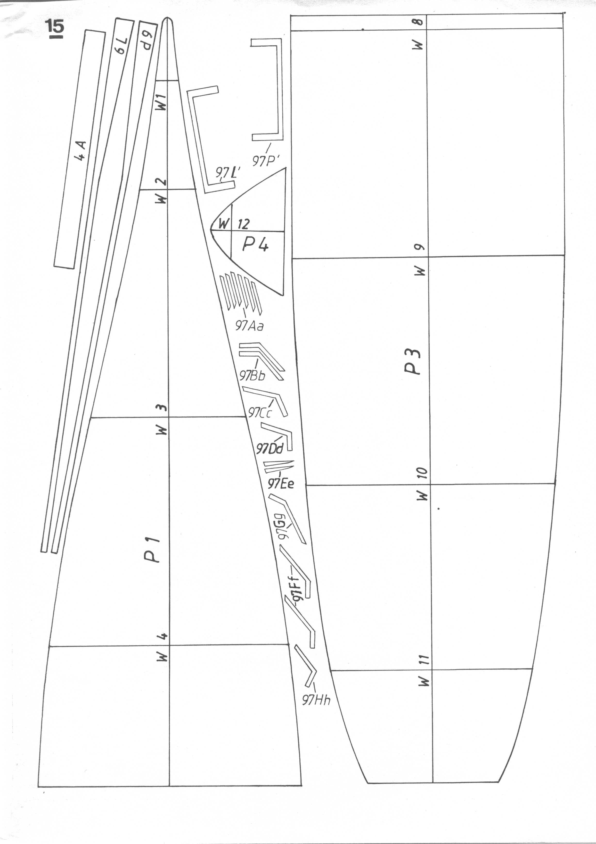 美国航母Essex艾塞克斯船模平面图纸